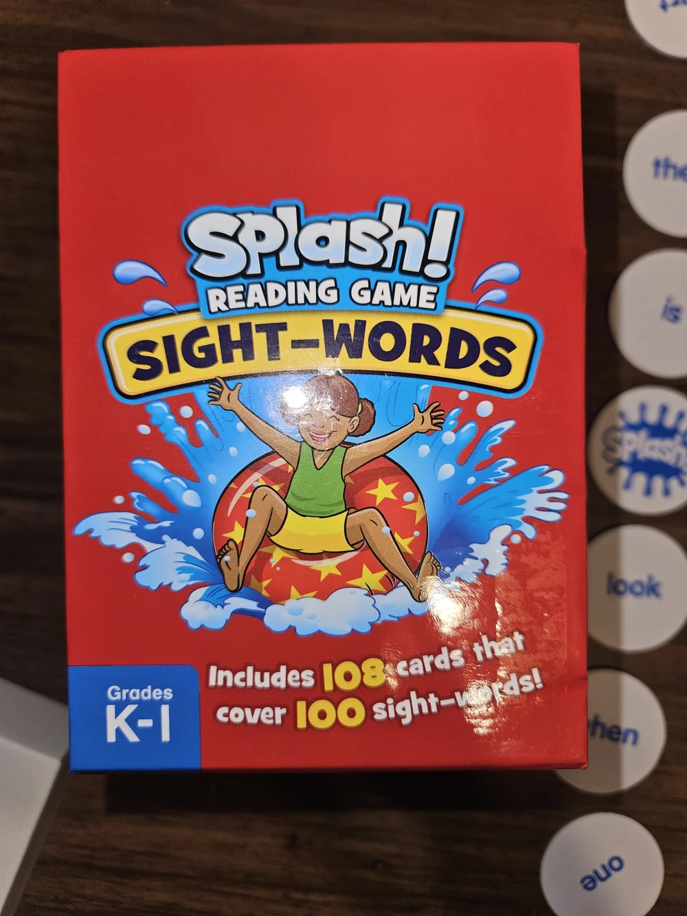 Lakeshore Splash! Sight-Words Reading Game - Red & Blue